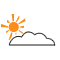 Meteo Nuages épars sur Kelibia